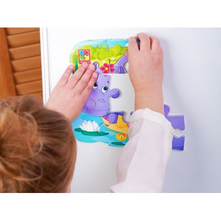 Пазли на магніті А5 Бегемотики, Vladi Toys VT3205-76 Пазли на магніті А5 Бегемотики, Vladi Toys VT3205-76