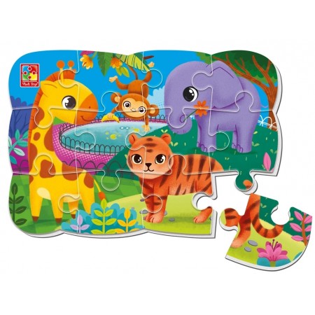 Пазлы мягкие магнитные А5, Малыш сможет Зоопарк, Vladi Toys VT3205-90 Пазлы мягкие магнитные А5, Малыш сможет Зоопарк, Vladi Toys VT3205-90