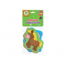 Магнитные беби пазлы, Лошадка и поросенок, 3-4 элемента, Vladi Toys VT3208-09