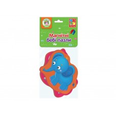 Магнитные беби пазлы, Слоник и зебрик, 3-4 элемента, Vladi Toys VT3208-12
