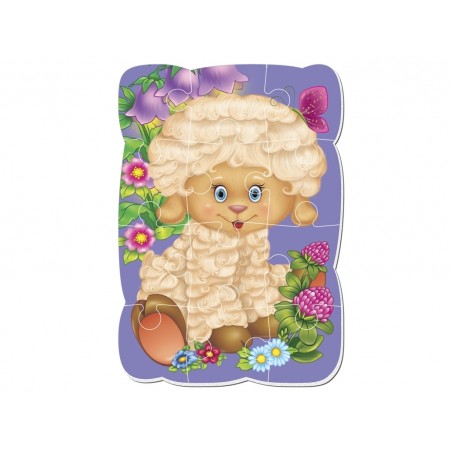 Магнитные пазлы А5 Малыш сможет Овечка, Vladi Toys VT3301-02
