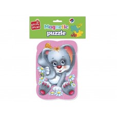 Магнитные пазлы А5 Малыш сможет Зайчик, Vladi Toys VT3301-03