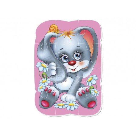 Магнитные пазлы А5 Малыш сможет Зайчик, Vladi Toys VT3301-03