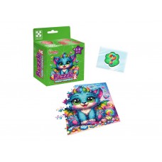 Игра развивающая пазлы и сквиш-сюрприз Бирюзовый дракончик, Vladi Toys VT8030-04