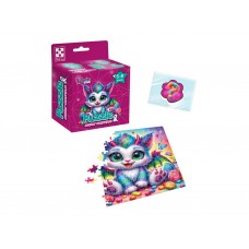 Игра развивающая пазлы и сквиш-сюрприз Цветной дракончик, Vladi Toys VT8030-05