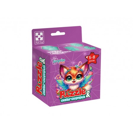 Гра розвиваюча пазли та сквіш-сюрприз Лисеня, Vladi Toys VT8030-10 Гра розвиваюча пазли та сквіш-сюрприз Лисеня, Vladi Toys VT8030-10
