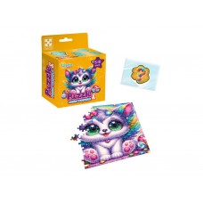 Игра развивающая пазлы и сквиш-сюрприз Котенок с крыльями, Vladi Toys VT8030-11