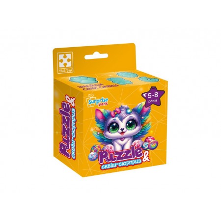 Игра развивающая пазлы и сквиш-сюрприз Котенок с крыльями, Vladi Toys VT8030-11