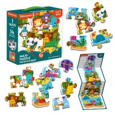 Макси-пазл Fisher Price Мої веселі друзі 14 элементов для детей