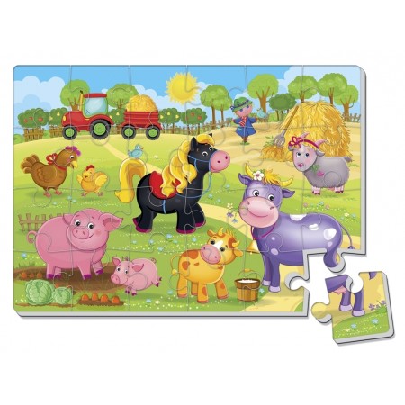 М'які пазли А4, Малюк зможе Ферма, Vladi Toys VT1102-18 М'які пазли А4, Малюк зможе Ферма, Vladi Toys VT1102-18