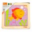 Деревянный пазл Viga Toys Рыбка 4 элемента для малышей
