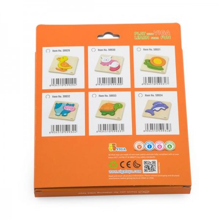 Деревянный пазл Viga Toys 970 Рыбка для малышей