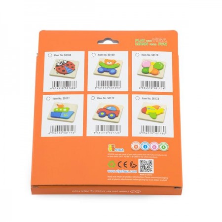 Дерев'яний мініпазл Viga Toys Літачок Дерев'яний мініпазл Viga Toys Літачок