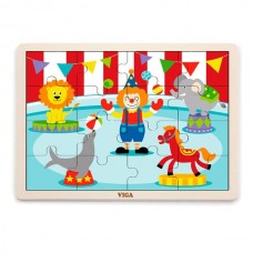 Деревянный пазл Viga Toys Цирк, 16 эл. 