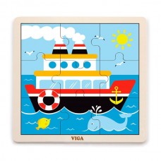 Дерев'яний пазл Viga Toys Кораблик, 9 ел. 