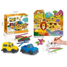 Детский пазл BabyToys 7077-105 разные цвета для детей от 3 лет