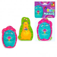 Магнитные пазлы Vladi Toys Монстрики для детей от 3 лет