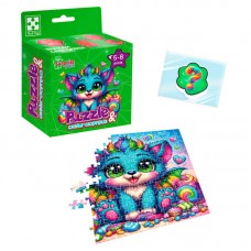 Пазл развивающий Vladi Toys Бирюзовый дракончик 180 элементов с сквишем