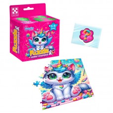Пазл развивающий Vladi Toys Котик-единорожка 180 элементов