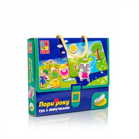 Игра с липучками Vladi Toys времена года для детей от 3 лет Игра с липучками Vladi Toys времена года для детей от 3 лет