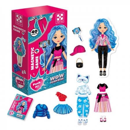 Магнітна гра Vladi Toys Одягни блогерку VT3210-12 Магнітна гра Vladi Toys Одягни блогерку VT3210-12