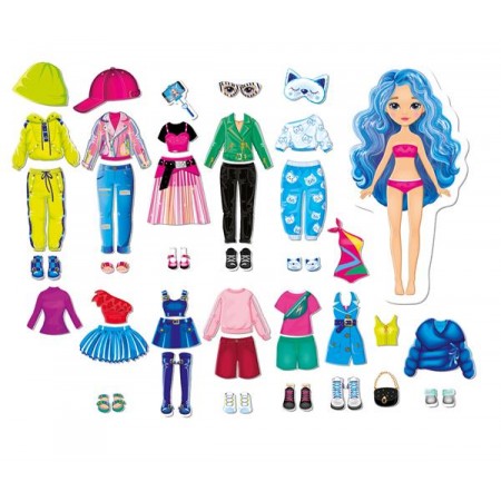 Магнітна гра Vladi Toys Одягни блогерку VT3210-12 Магнітна гра Vladi Toys Одягни блогерку VT3210-12