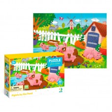 Puzzle DoDo Piglets in the Pond 30 elements children's
