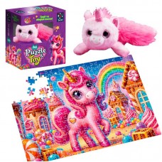 Пазл детский Розовый единорог Vladi Toys 260 деталей 320х470мм