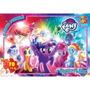  Пазлы 70 эл. "G Toys" "My little Pony" MLP 030 +постер