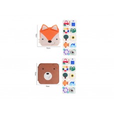Мягкая бизи-книга 25002-25003, 15×15 см, с молнией, зеркалом и подвижными деталями, 2 вида Мягкая бизи-книга 25002-25003, 15×15 см, с молнией, зеркалом и подвижными деталями, 2 вида