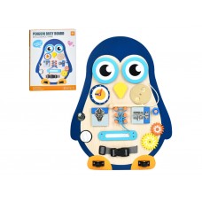 Деревянная игрушка Бизиборд Пингвин MD 0147