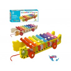 Деревянная игрушка Ксилофон-каталка, 8 тонов, 2 вида (цена за 1шт) MD 0881