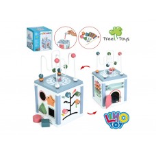 Деревянный развивающий игровой центр, бизикуб MD 1381, 6в1, Tree Toys