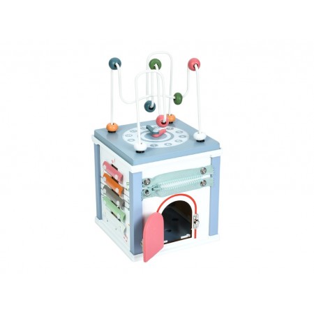 Деревянный развивающий игровой центр, бизикуб MD 1381, 6в1, Tree Toys