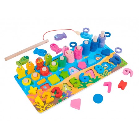 Деревянная игрушка Центр развивающий рыбалка Tree Toys MD 1926 Деревянная игрушка Центр развивающий рыбалка Tree Toys MD 1926