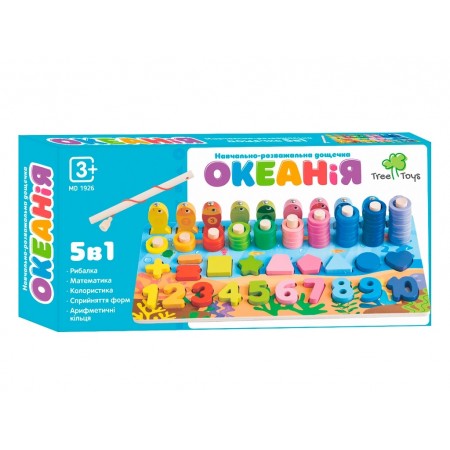 Деревянная игрушка Центр развивающий рыбалка Tree Toys MD 1926 Деревянная игрушка Центр развивающий рыбалка Tree Toys MD 1926