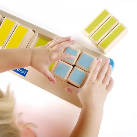 Деревянный пазл-сортер Guidecraft Manipulatives Части квадрата G6748 Деревянный пазл-сортер Guidecraft Manipulatives Части квадрата G6748