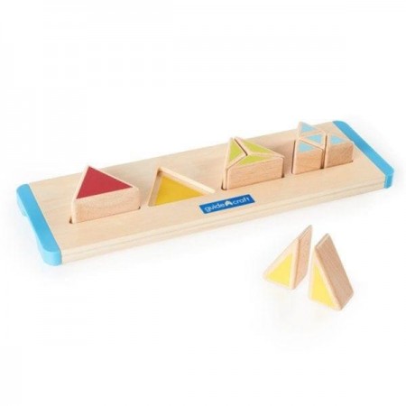 Деревянный пазл-сортер Guidecraft Manipulatives Части треугольника G6745