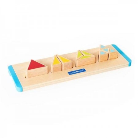 Деревянный пазл-сортер Guidecraft Manipulatives Части треугольника G6745