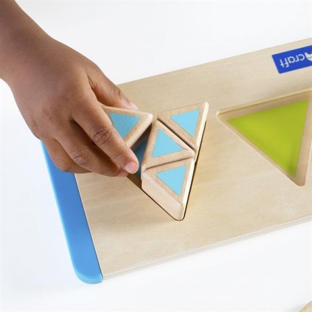 Деревянный пазл-сортер Guidecraft Manipulatives Части треугольника G6745