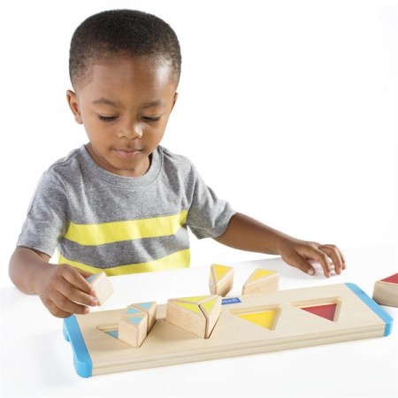 Деревянный пазл-сортер Guidecraft Manipulatives Части треугольника G6745