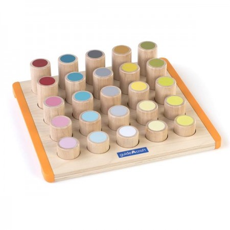 Дерев'яний сортер Guidecraft Manipulatives Кольорові циліндри G6734