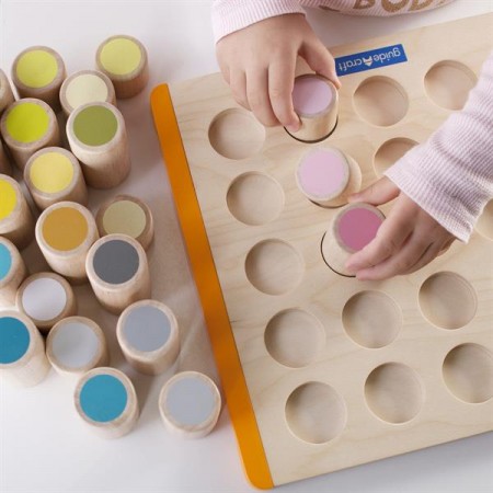 Дерев'яний сортер Guidecraft Manipulatives Кольорові циліндри G6734
