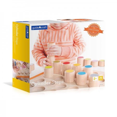 Дерев'яний сортер Guidecraft Manipulatives Кольорові циліндри G6734