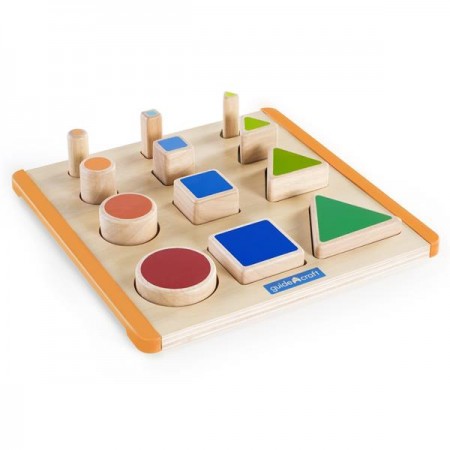 Дерев'яний сортер Guidecraft Manipulatives Фігури і розміри G6737