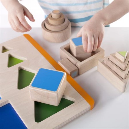 Дерев'яний сортер Guidecraft Manipulatives Фігури і розміри G6737