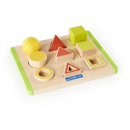 Дерев'яний сортер Guidecraft Manipulatives Фігури в просторі G6744 Дерев'яний сортер Guidecraft Manipulatives Фігури в просторі G6744