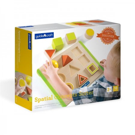 Дерев'яний сортер Guidecraft Manipulatives Фігури в просторі G6744 Дерев'яний сортер Guidecraft Manipulatives Фігури в просторі G6744