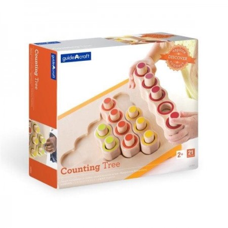 Деревянный сортер Guidecraft Manipulatives Счетное дерево G6903 Деревянный сортер Guidecraft Manipulatives Счетное дерево G6903