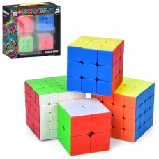 Набор кубиков-головоломок BabyToys 218-T7, 4шт 2х2 3х3 4х4 5х5